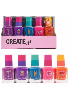 Lakier do paznokci zmienia kolor 5szt CREATE IT!