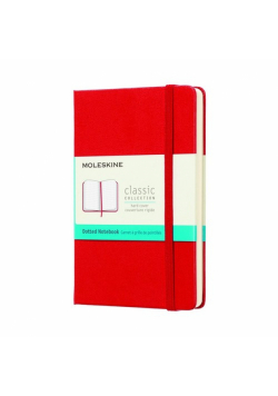 Notes Moleskine Classic P, kropki, scarlet red