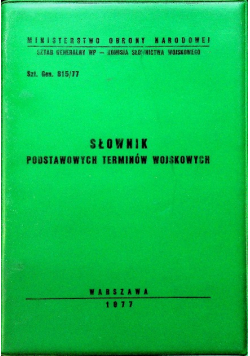 Słownik podstawowych terminów wojskowych