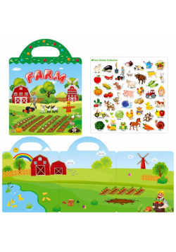 Książeczka z naklejkami - farma