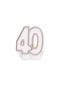 Świeczka jubileuszowa 40