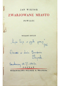 Zwarjowane Miasto 1931 r