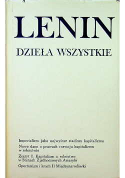 Lenin Dzieła Wszystkie Tom 27