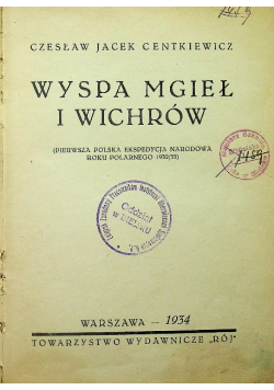 Wyspa mgieł i wichrów 1934 r.