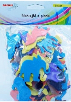 Naklejki z pianki dzikie zwierzęta 98szt