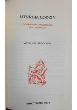 Liturgia Godzin Codzienna Modlitwa Ludu Bożego