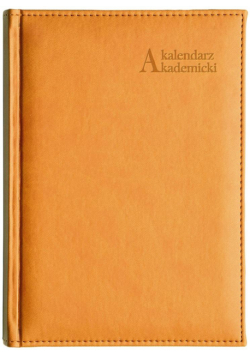 Kalendarz akad. 2023/24 A5 tyg. Vivella pomarańcz