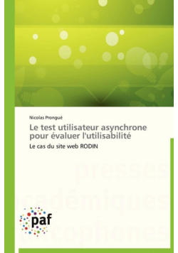 Le test utilisateur asynchrone pour évaluer l'utilisabilité