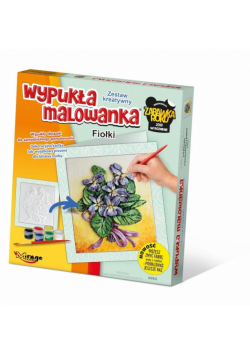 Wypukła Malowanka Kwiaty - Fiołki