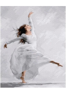 Malowanie po numerach - Tańcząca baletnica 40x50cm
