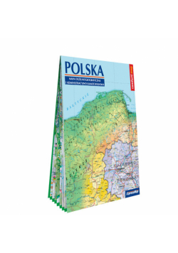 Polska. Mapa ogólnogeograficzna i administracyjno-samochodowa; laminowana mapa XXL 1:1 000 000