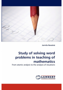 Study of solving word problems in teaching of mathematics