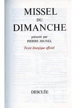 Missel du dimanche