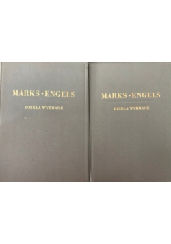 Marks Engels dzieła wybrane  tom 1 i 2  1949 r.