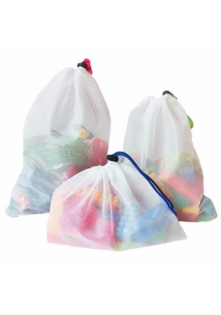 Woreczki siatkowe 9szt. mix