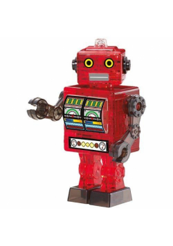 Crystal puzzle Robot czerwony