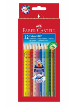 Kredki Grip 12 kolorów FABER CASTELL