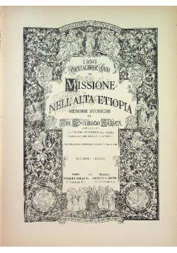 I Miei Trentacinque Anni di Missione Nell alta Etiopia tom III 1886 r.
