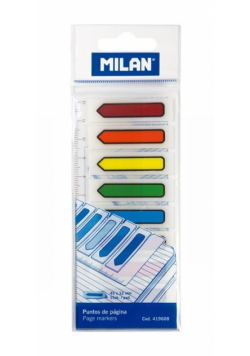 Indeksy transparentne strzałki MILAN