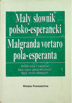 Mały słownik polsko - esperancki