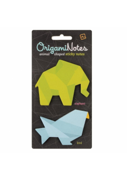 Origami Notes - karteczki samoprzylepne Słoń/Ptak