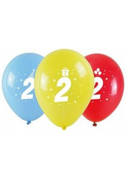 Balony z nadrukiem 2 28cm 3szt