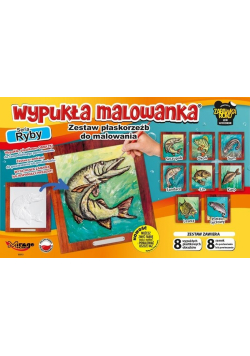 Wypukła malowanka - Ryby Zestaw 8 wzorów