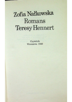 Romans Teresy Hennert
