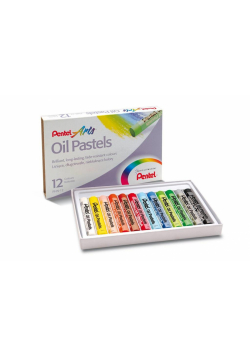 Kredki Pastele 12 kolorów PENTEL