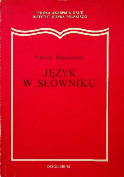 Język w słowniku