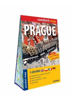 Comfort!map Prague pocket 1:20 000 w.2023
