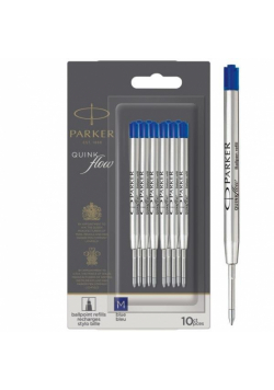 Wkłady do długopisów Quinkflow niebieskie M 10szt