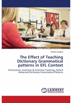 The Effect of Teaching Dictionary Grammatical patterns in EFL Context