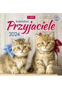 Kalendarz 2024 ścienny kwadrat Przyjaciele