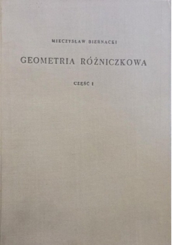 Geometria Różniczkowa Część 1