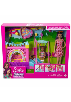 Barbie Skipper Opiekunka zestaw dmychany zamek