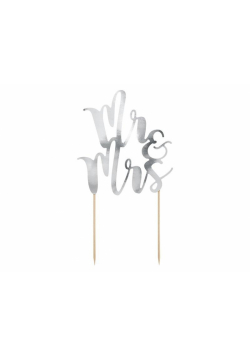 Topper na tort Mr&Mrs 25,5cm
