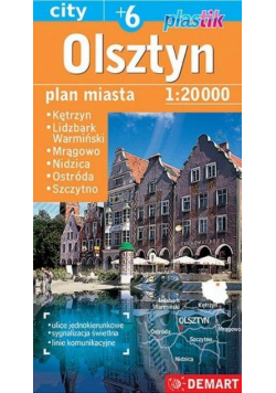 Plan miasta Olsztyn +6 1:20 000 w.2023