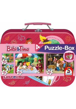 Puzzle 2x100 + 2x150 w walizce Bibi&Tina G3