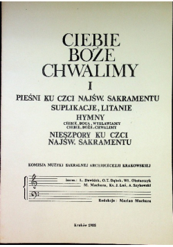 Ciebie Boże chwalimy IA