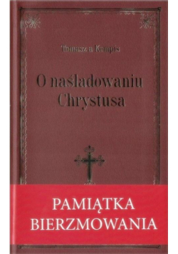 O naśladowaniu Chrystusa- bordowa oprawa bierzm.