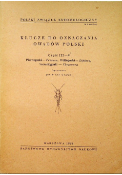 Klucze do oznaczania owadów Polski Część III - V