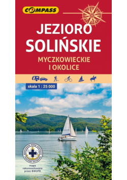Jezioro Solińskie Myczkowieckie i okolice Mapa turystyczna 1:25 000