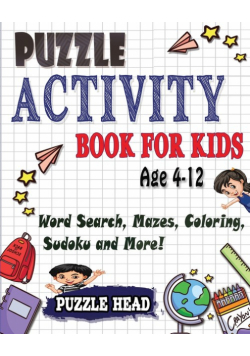 Puzzle Activity Book for kids Age 4-12
