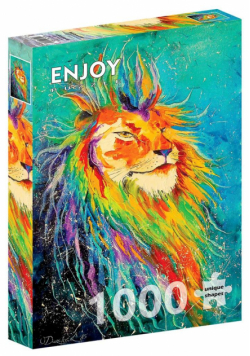 Puzzle 1000 Kolorowy lew