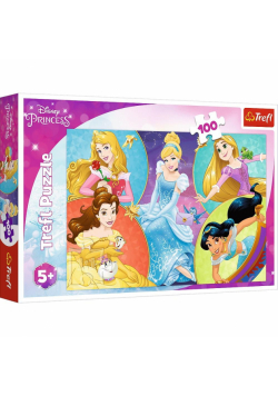 Puzzle 100 Poznaj urocze Księżniczki TREFL