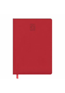 Kalendarz książkowy 2024 A5 czerwony EASY