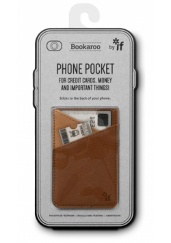 Bookaroo Phone pocket - portfel na telefon brąz