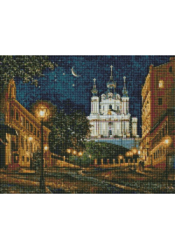 Diamentowa mozaika - Wieczór Kijów 40x50cm