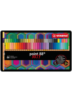 Cienkopis Point 88 Arty 66 kol etui metal STABILO